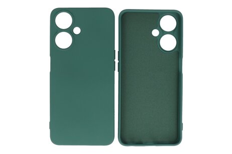 BAOHU Hoesje Geschikt voor de Oppo A59 5G - Fashion Backcover Hoesje - Colorful Telefoonhoesje - Donker Groen