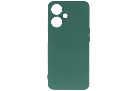 BAOHU Hoesje Geschikt voor de Oppo A59 5G - Fashion Backcover Hoesje - Colorful Telefoonhoesje - Donker Groen