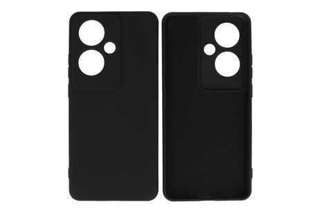 BAOHU Hoesje Geschikt voor de Oppo Reno 11F - Fashion Backcover Hoesje - Colorful Telefoonhoesje - Zwart