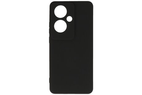 BAOHU Hoesje Geschikt voor de Oppo Reno 11F - Fashion Backcover Hoesje - Colorful Telefoonhoesje - Zwart