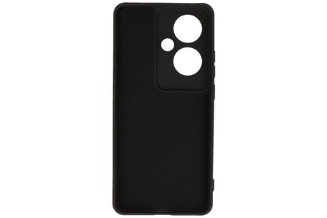 BAOHU Hoesje Geschikt voor de Oppo Reno 11F - Fashion Backcover Hoesje - Colorful Telefoonhoesje - Zwart