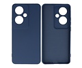 BAOHU Hoesje Geschikt voor de Oppo Reno 11F - Fashion Backcover Hoesje - Colorful Telefoonhoesje - Navy