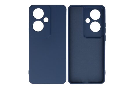 BAOHU Hoesje Geschikt voor de Oppo Reno 11F - Fashion Backcover Hoesje - Colorful Telefoonhoesje - Navy