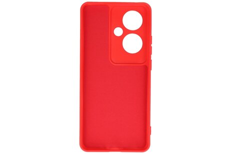BAOHU Hoesje Geschikt voor de Oppo Reno 11F - Fashion Backcover Hoesje - Colorful Telefoonhoesje - Rood