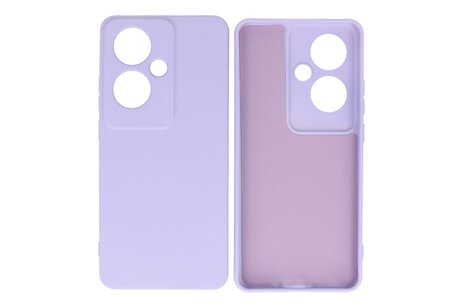BAOHU Hoesje Geschikt voor de Oppo Reno 11F - Fashion Backcover Hoesje - Colorful Telefoonhoesje - Paars