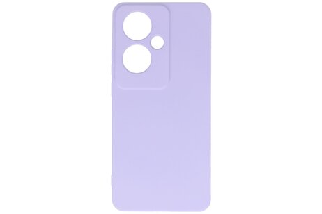 BAOHU Hoesje Geschikt voor de Oppo Reno 11F - Fashion Backcover Hoesje - Colorful Telefoonhoesje - Paars
