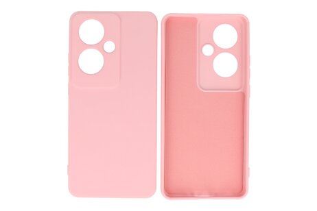 BAOHU Hoesje Geschikt voor de Oppo Reno 11F - Fashion Backcover Hoesje - Colorful Telefoonhoesje - Roze