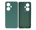 Hoesje Geschikt voor de Oppo Reno 11F - Fashion Backcover Hoesje - Colorful Telefoonhoesje - Donker Groen