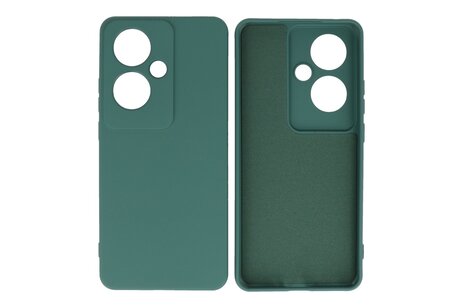 BAOHU Hoesje Geschikt voor de Oppo Reno 11F - Fashion Backcover Hoesje - Colorful Telefoonhoesje - Donker Groen