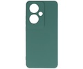 Hoesje Geschikt voor de Oppo Reno 11F - Fashion Backcover Hoesje - Colorful Telefoonhoesje - Donker Groen