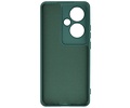 BAOHU Hoesje Geschikt voor de Oppo Reno 11F - Fashion Backcover Hoesje - Colorful Telefoonhoesje - Donker Groen