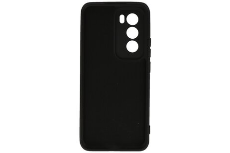 BAOHU Hoesje Geschikt voor de Oppo Reno 12 - Fashion Backcover Hoesje - Colorful Telefoonhoesje - Zwart