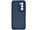 BAOHU Hoesje Geschikt voor de Oppo Reno 12 - Fashion Backcover Hoesje - Colorful Telefoonhoesje - Navy