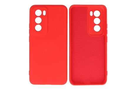 BAOHU Hoesje Geschikt voor de Oppo Reno 12 - Fashion Backcover Hoesje - Colorful Telefoonhoesje - Rood