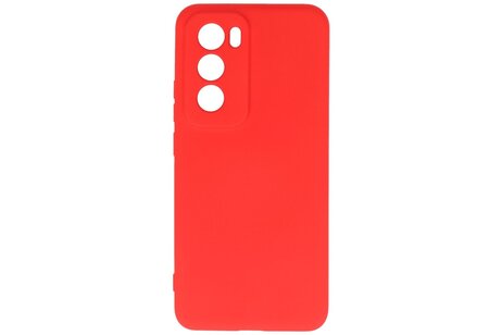 BAOHU Hoesje Geschikt voor de Oppo Reno 12 - Fashion Backcover Hoesje - Colorful Telefoonhoesje - Rood