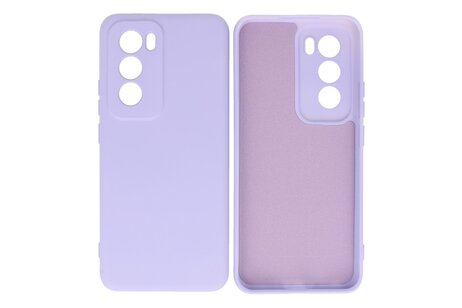 BAOHU Hoesje Geschikt voor de Oppo Reno 12 - Fashion Backcover Hoesje - Colorful Telefoonhoesje - Paars