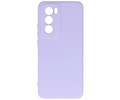 Hoesje Geschikt voor de Oppo Reno 12 - Fashion Backcover Hoesje - Colorful Telefoonhoesje - Paars