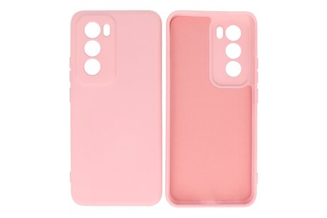 BAOHU Hoesje Geschikt voor de Oppo Reno 12 - Fashion Backcover Hoesje - Colorful Telefoonhoesje - Roze