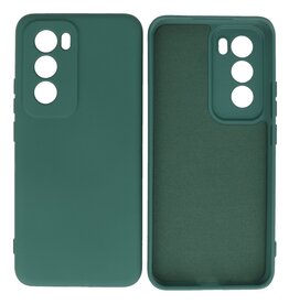 Fashion Hoesje voor Oppo Reno 12 Donker Groen