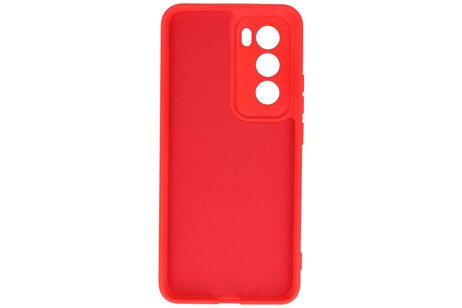 BAOHU Hoesje Geschikt voor de Oppo Reno 12 Pro - Fashion Backcover Hoesje - Colorful Telefoonhoesje - Rood