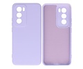 BAOHU Hoesje Geschikt voor de Oppo Reno 12 Pro - Fashion Backcover Hoesje - Colorful Telefoonhoesje - Paars