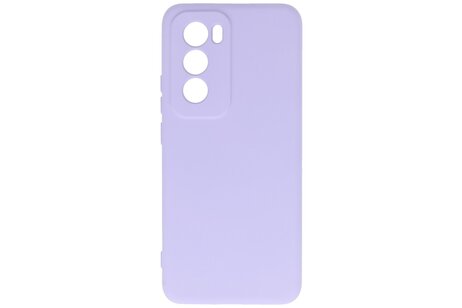 BAOHU Hoesje Geschikt voor de Oppo Reno 12 Pro - Fashion Backcover Hoesje - Colorful Telefoonhoesje - Paars