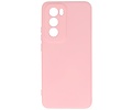 BAOHU Hoesje Geschikt voor de Oppo Reno 12 Pro - Fashion Backcover Hoesje - Colorful Telefoonhoesje - Roze