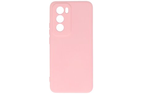 BAOHU Hoesje Geschikt voor de Oppo Reno 12 Pro - Fashion Backcover Hoesje - Colorful Telefoonhoesje - Roze