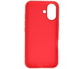 Fashion Backcover Telefoonhoesje - Color Hoesje - Geschikt voor iPhone 16 - Rood