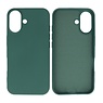 iPhone 16 Hoesje Fashion Backcover Telefoonhoesje Donker Groen