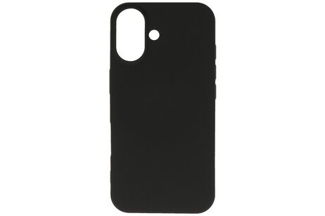 BAOHU Fashion Backcover Telefoonhoesje - Color Hoesje - Geschikt voor iPhone 16 Plus - Zwart