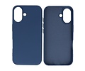 BAOHU Fashion Backcover Telefoonhoesje - Color Hoesje - Geschikt voor iPhone 16 Plus - Navy