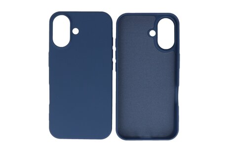 BAOHU Fashion Backcover Telefoonhoesje - Color Hoesje - Geschikt voor iPhone 16 Plus - Navy