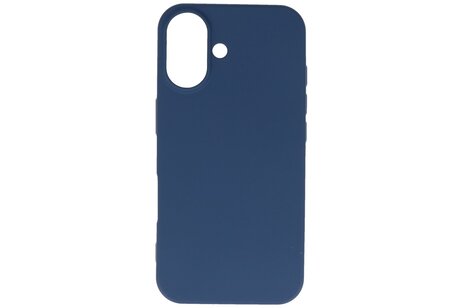 BAOHU Fashion Backcover Telefoonhoesje - Color Hoesje - Geschikt voor iPhone 16 Plus - Navy