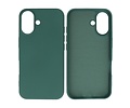 BAOHU Fashion Backcover Telefoonhoesje - Color Hoesje - Geschikt voor iPhone 16 Plus - Donker Groen
