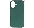 BAOHU Fashion Backcover Telefoonhoesje - Color Hoesje - Geschikt voor iPhone 16 Plus - Donker Groen