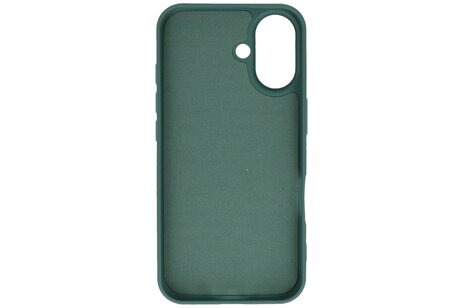 BAOHU Fashion Backcover Telefoonhoesje - Color Hoesje - Geschikt voor iPhone 16 Plus - Donker Groen