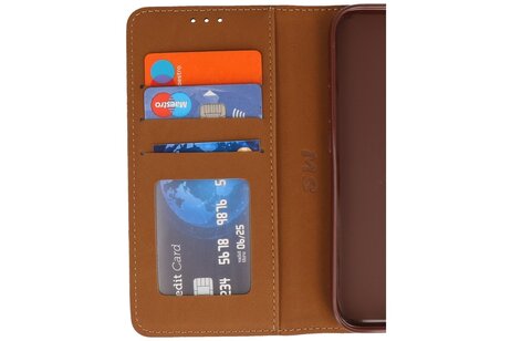 BAOHU Zakelijke Book Case Telefoonhoesje - Portemonnee Hoesje - Geschikt voor de iPhone 16 Pro Max - Bruin