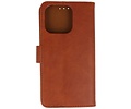 BAOHU Zakelijke Book Case Telefoonhoesje - Portemonnee Hoesje - Geschikt voor de iPhone 16 Pro Max - Bruin