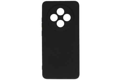 BAOHU Hoesje Geschikt voor de OPPO Reno 12F 5G - Fashion Backcover Hoesje - Colorful Telefoonhoesje - Zwart