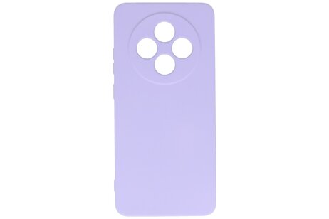 BAOHU Hoesje Geschikt voor de OPPO Reno 12F 5G - Fashion Backcover Hoesje - Colorful Telefoonhoesje - Paars