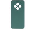 BAOHU Hoesje Geschikt voor de OPPO Reno 12F 5G - Fashion Backcover Hoesje - Colorful Telefoonhoesje - Donker Groen