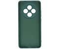 BAOHU Hoesje Geschikt voor de OPPO Reno 12F 5G - Fashion Backcover Hoesje - Colorful Telefoonhoesje - Donker Groen