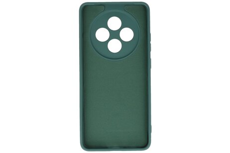 BAOHU Hoesje Geschikt voor de OPPO Reno 12F 5G - Fashion Backcover Hoesje - Colorful Telefoonhoesje - Donker Groen