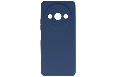 BAOHU Hoesje Geschikt voor de Xiaomi Redmi A3 - Fashion Backcover Hoesje - Colorful Telefoonhoesje - Navy