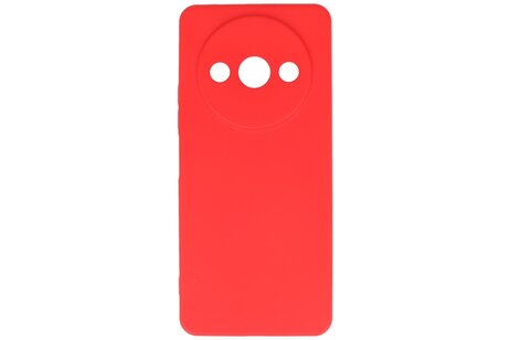 BAOHU Hoesje Geschikt voor de Xiaomi Redmi A3 - Fashion Backcover Hoesje - Colorful Telefoonhoesje - Rood