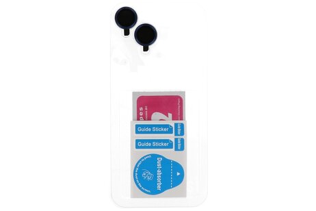 BAOHU Hoesje Geschikt voor de iPhone 16 - Magnetic Mat-Transparent - Camera Beschermer met Staande Functie - Blauw