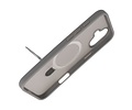 BAOHU Hoesje Geschikt voor de iPhone 16 Plus - Magnetic Mat-Transparent - Camera Beschermer met Staande Functie - Grijs