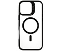 BAOHU Hoesje Geschikt voor de iPhone 16 Pro - Magnetic Transparent - Camera Beschermer met Staande Functie - Zwart