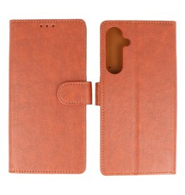 BAOHU Samsung Galaxy A55 Hoesje Book Case Telefoonhoesje Bruin